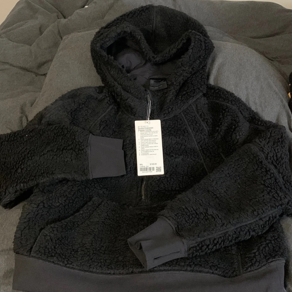 Lululemon scuba oversized shepra 1/2 zip